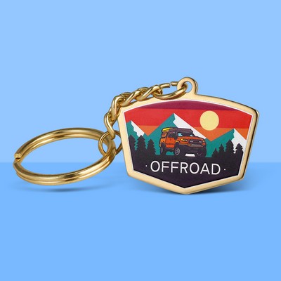 2" Custom UV Printed Keychains